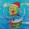 Spongebob Christmas Celebration Diamond Painting