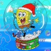 Spongebob Christmas Celebration Diamond Painting